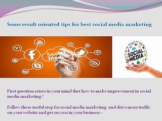 Some useful tips for improvement on social media marketing