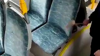 LiveLeak.com - What years of fart will do to a bus seat.