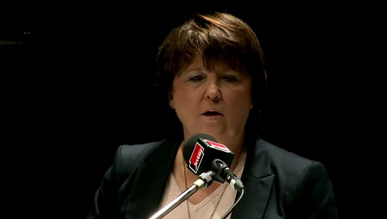 Martine Aubry  :"Chacun a travaillé un peu moins mais la France a travaillé beaucoup plus "