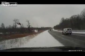 LiveLeak.com - Tow Truck Dashcam Catches Accident
