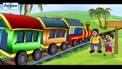 Puff A Train Nursery Rhyme - English Animated Children Song