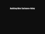 Auditing After Sarbanes-Oxley Donwload