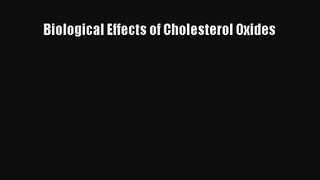 AudioBook Biological Effects of Cholesterol Oxides Free