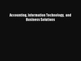 Accounting Information Technology  and Business Solutions Online