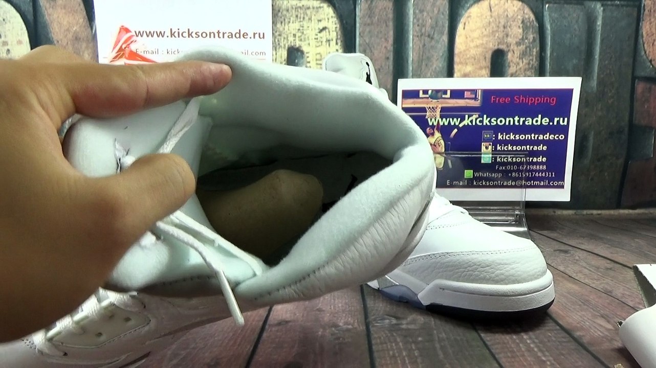 Authentic Air Jordan 5 “White&Metallic Silver” Review from www.kicksontrade.ru