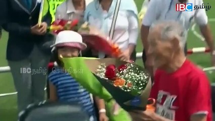 105-year-old Japanese man breaks own world record as oldest competitive sprinter