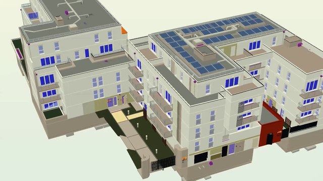 Opération Rue du Lieu de Santé à Rouen - projet et chantier - Habitat 76 - CBA - Sogea Nord-Ouest