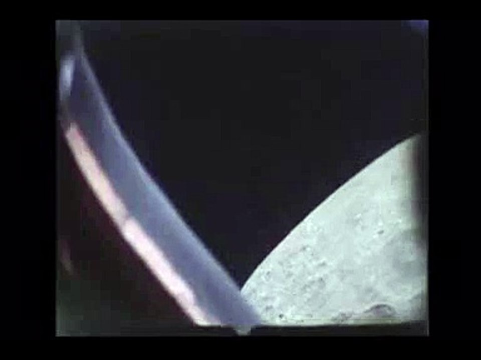 Moon Hoax Apollo 16- Lamp Lights Are Seen Over The Fake Model Moon