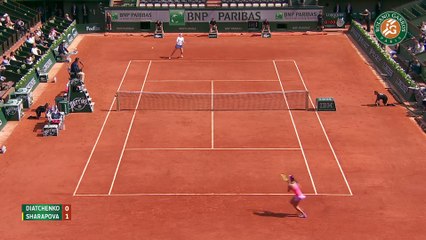 48. M. Sharapova v. V. Diatchenko 2015 French Open Women s Highlights   R64