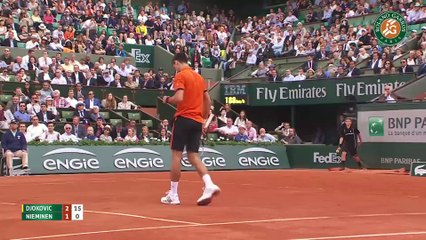 52. N. Djokovic v. J. Nieminen 2015 French Open Men s Highlights   R128