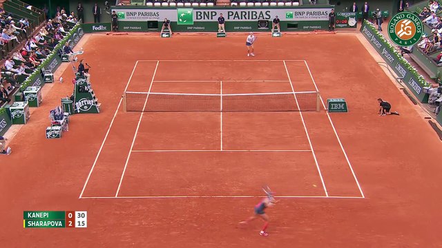 58. M. Sharapova v. K. Kanepi 2015 French Open Women s Highlights R128
