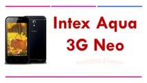 Intex Aqua 3G Neo Specifications & Features