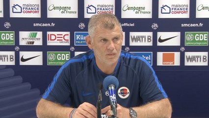 La conférence de presse avant SMCaen - GFC Ajaccio