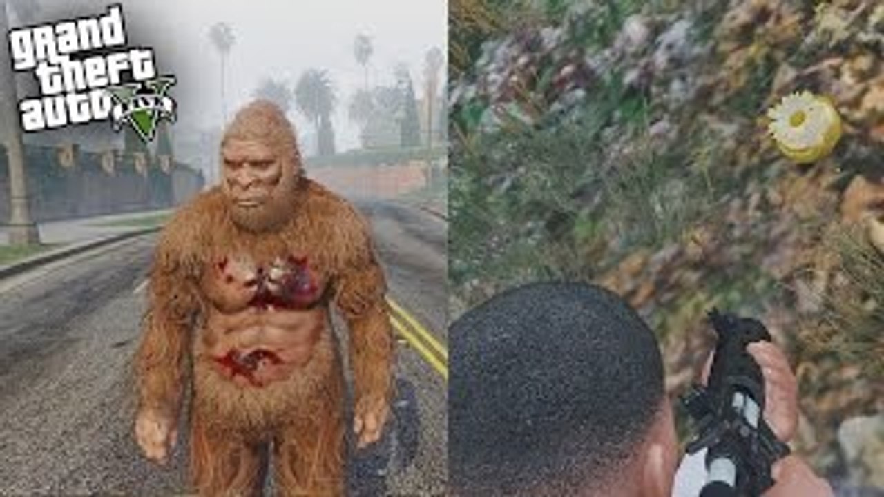 GTA 5 SECRET GOLDEN PEYOTE PLANT FOUND - HOW TO PLAY AS SASQUATCH! (GTA 5 Secret Bigfoot P