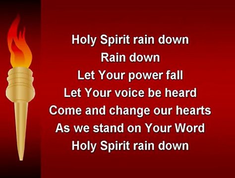 Holy Spirit Rain Down Worship Song