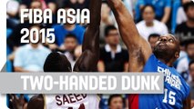 Davis III with the Two-Handed Dunk - 2015 FIBA Asia Championship