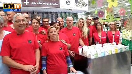 Aubagne: les ex-Fralib mettent leur thé en rayon