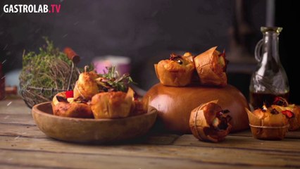 Mini Focaccia with Roasted Vegetables Recipe