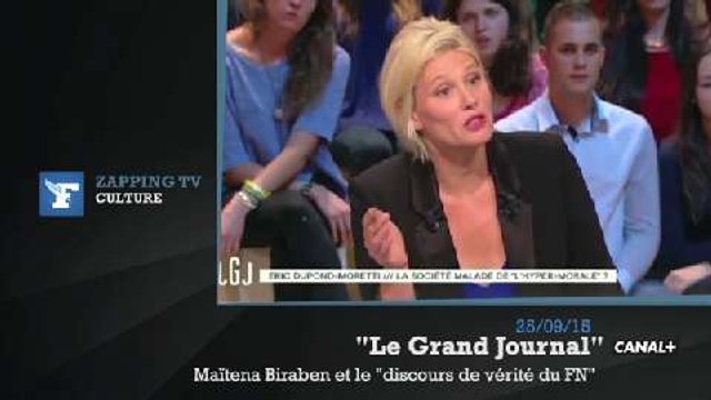Zapping TV : Maïtena Biraben et le discours de vérité du Front national