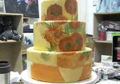 Famous Van Gogh Artwork Painted on Cake