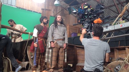 Tournage de La bataille des Vénètes pour le futur parc Diorren