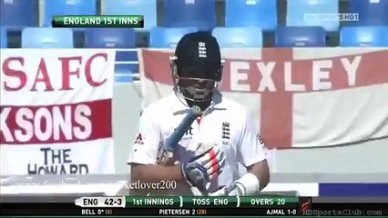 Bunny Alert - Saeed Ajmal vs Ian Bell - All 5 dismissals.