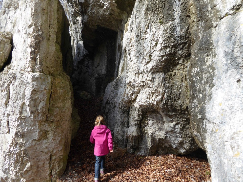 Schwäbische Alb: Hohenwittlingen - Geschlitzter Fels
