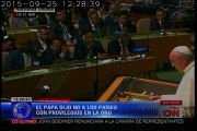 Papa envió mensaje de paz en la Asamblea de Naciones Unidas