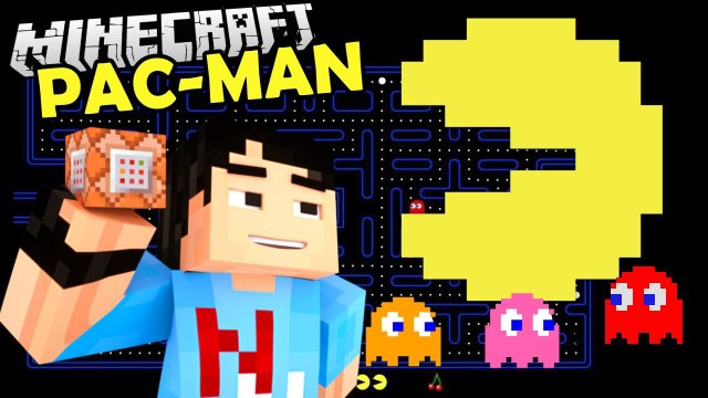 PAC-MAN Custom Command Blocks Creation in Minecraft NikNikamTV