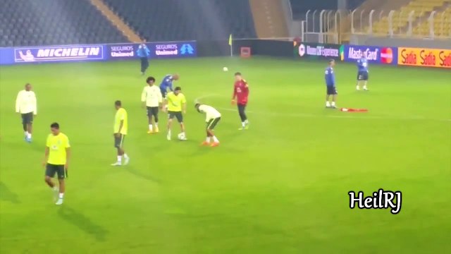 Filipe Luis Rainbow Flick vs Neymar Jr