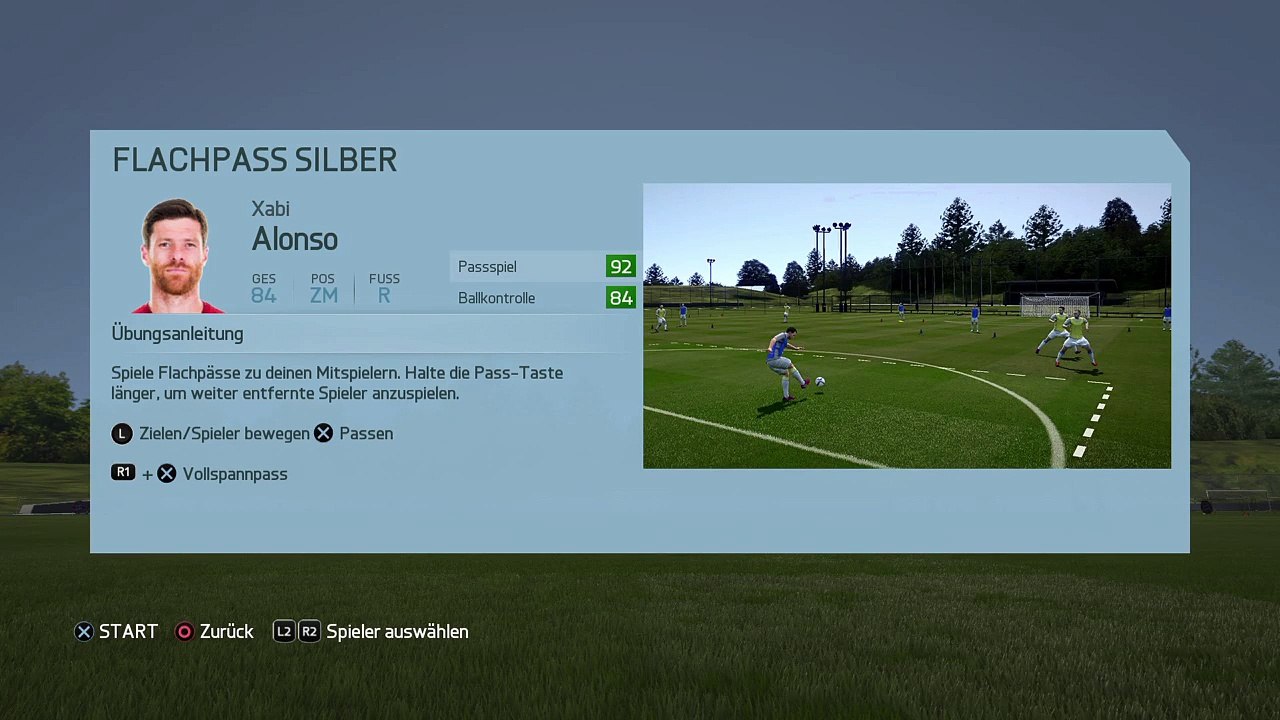 FIFA 16 Skill-Spiele: Passen - Flachpass Silber