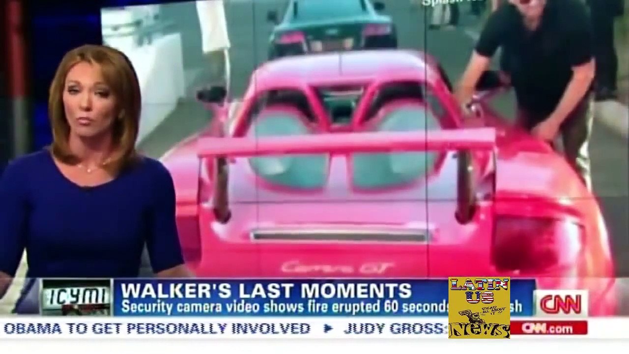 Paul Walker Car Crash NEW VIDEO - death scene Porsche GT crash on fire Caught on camera!