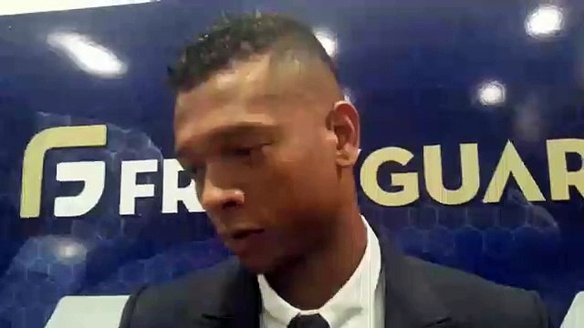 Guarin parla ai giornalisti a margine della presentazione del suo sito