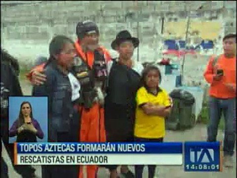 Topos Aztecas formarán nuevos rescatistas en Ecuador