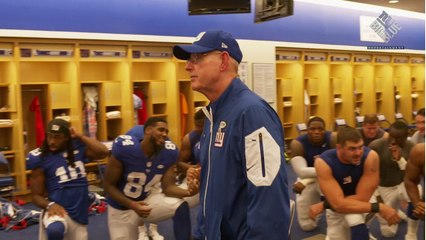 Week 3: Tom Coughlin celebrates with his team after first win