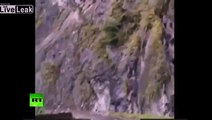 LiveLeak.com - RAW- Moment massive landslide blocks Chinese highway