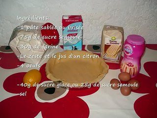 Tarte citron meringuée