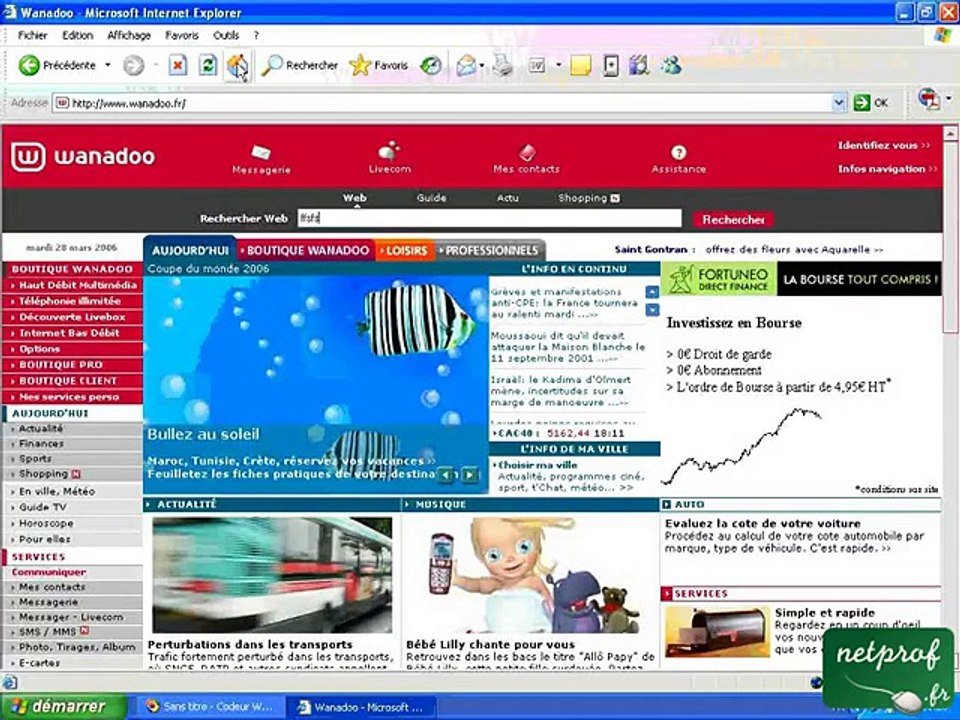 Trouver et ajouter aux favoris un site web