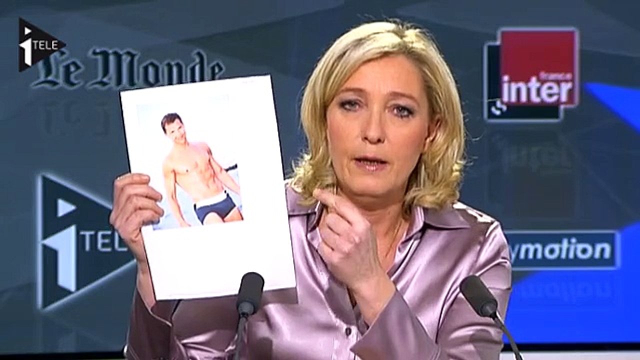 Marine Le Pen brandit la photo de Boris Boillon en maillot - Vidéo  Dailymotion