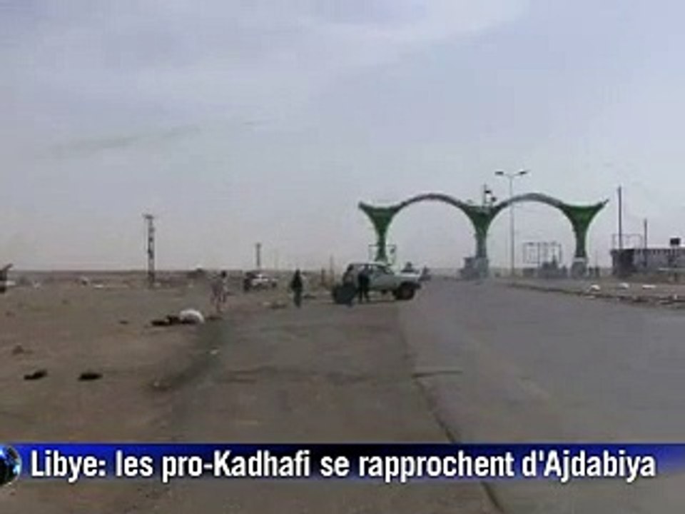 Libye: les rebelles toujours à Ajdabiya, cible de tirs des pro-Kadhafi