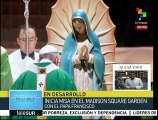 Papa Francisco oficia misa en el Madison Square Garden de NY