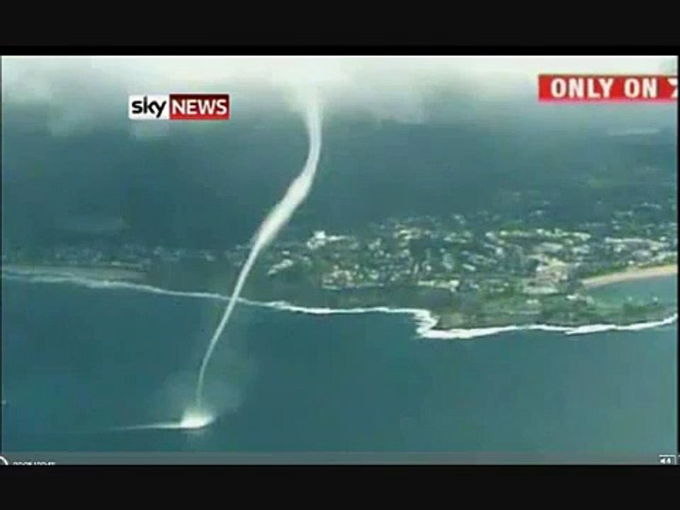 Une trombe d'eau de 100 mètres de haut en Australie