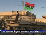 Libye: les rebelles avancent vers Tripoli, Kadhafi s'adresse à ses partisans