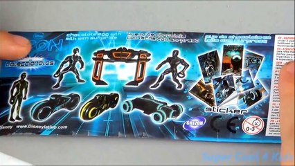 TRON - Awesome 1982 (Disney Movie) Trailer of a 3D Kinder Surprise Egg Unboxing by supercool4kids