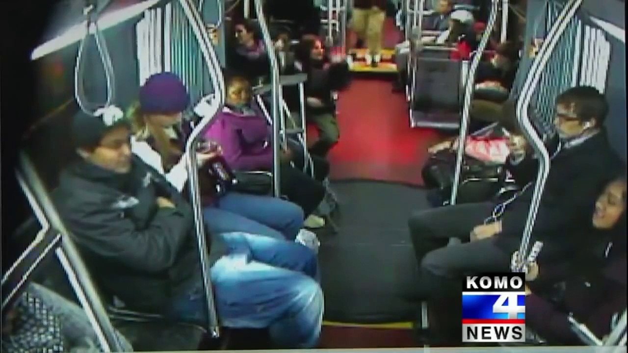 LiveLeak.com - Angry Nerd beats down a Punk on a bus