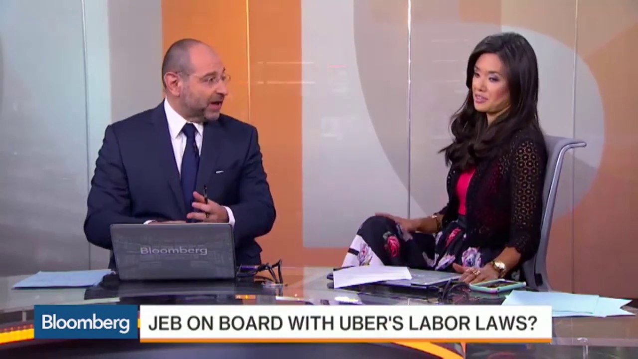 Jeb Bush Rides Uber, Touts Apple Watch in Tech Turn