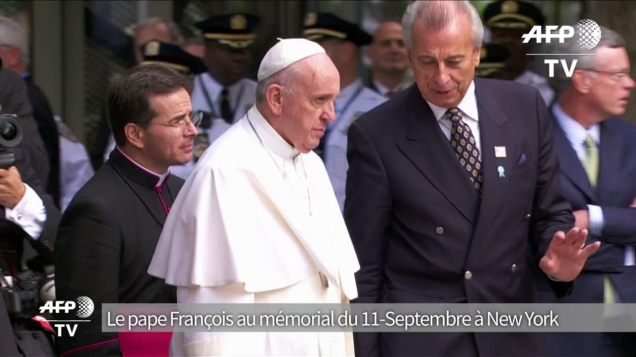 Le pape François au mémorial du 11-Septembre à New York