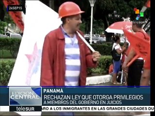 Panameños exigen derogar la "Ley Blindaje"