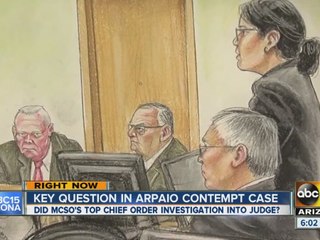 Key question in Arpaio contempt case
