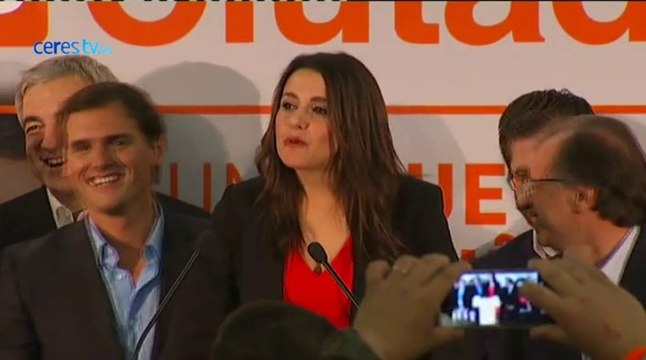 27-S; Inés Arrimadas (C's): Se ha demostrado que la mayoría de catalanes le hemos dado la espalda a Mas